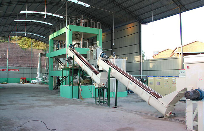 Potato cleaning and washing section