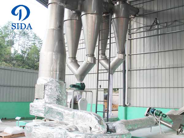 Cassava powder air-stream drying machine