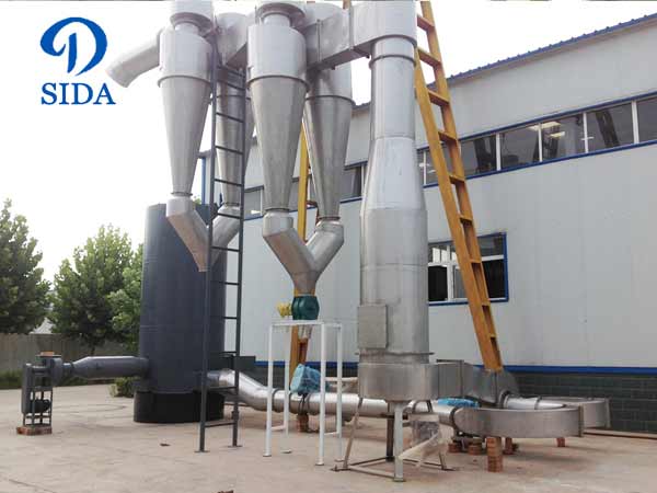 Potato starch air-stream drying machine