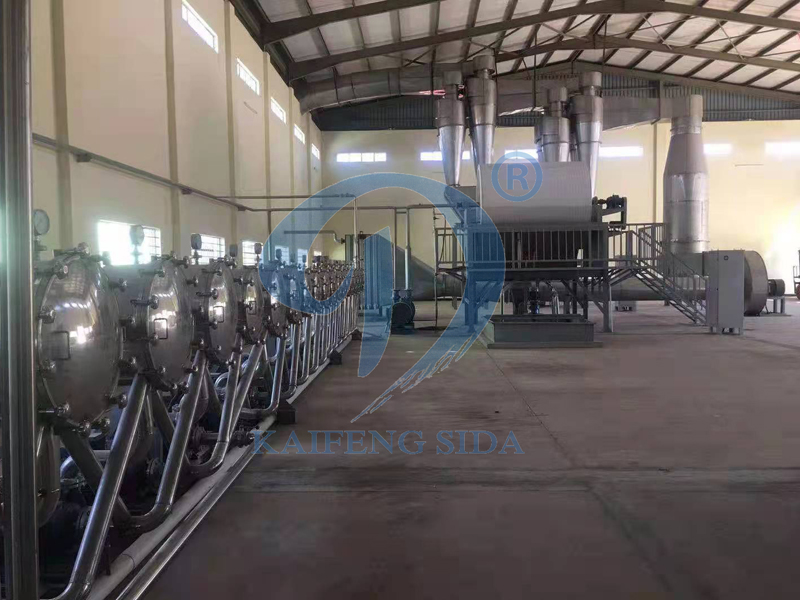 Cassava starch processing plant in Zambia